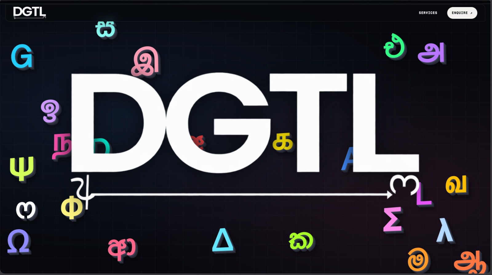 DGTL website preview
