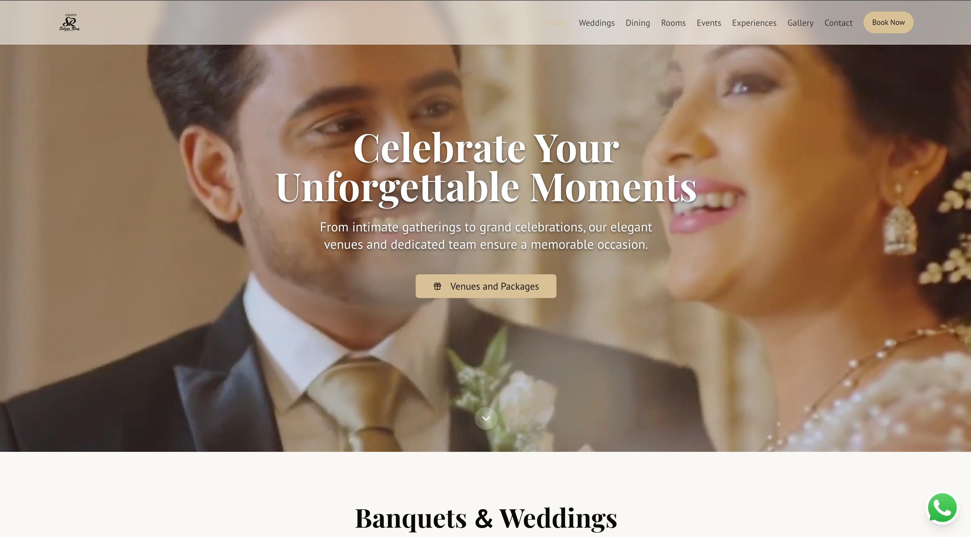 Silver Ray Grand Hotel website preview