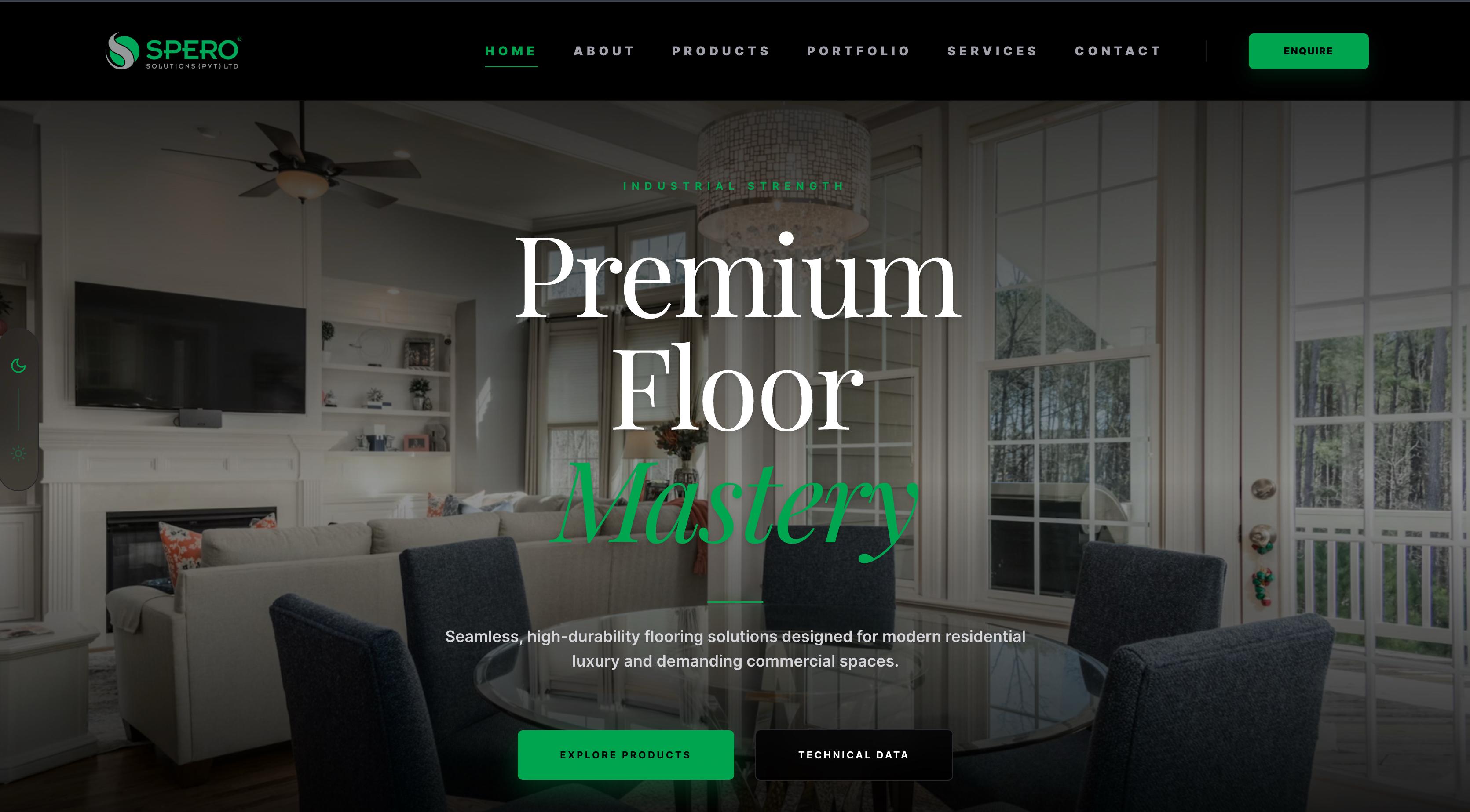 Spero cementi Websites website preview